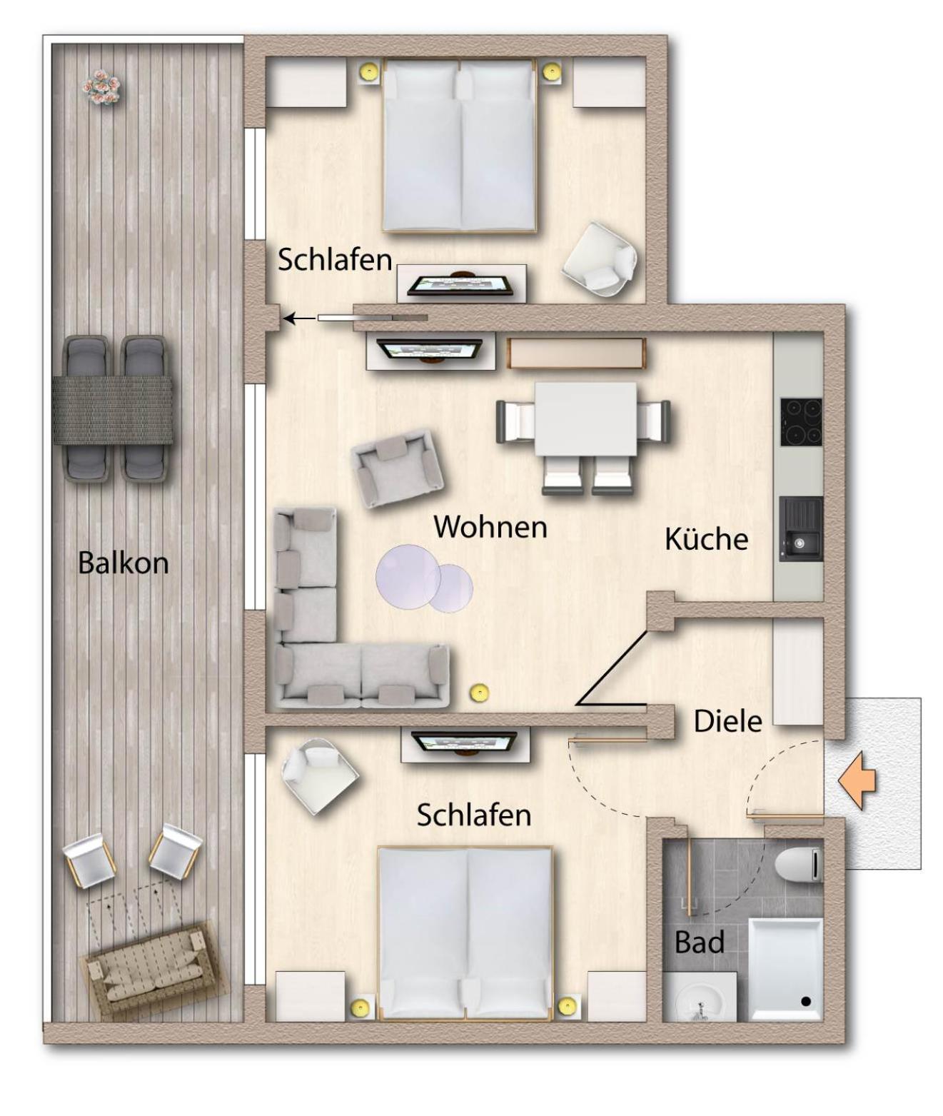 Foerdeferien Bockholmwik Apartment Munkbrarup Ngoại thất bức ảnh
