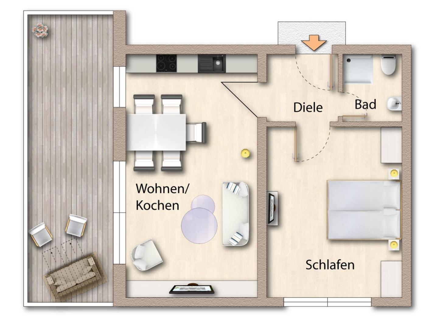 Foerdeferien Bockholmwik Apartment Munkbrarup Ngoại thất bức ảnh