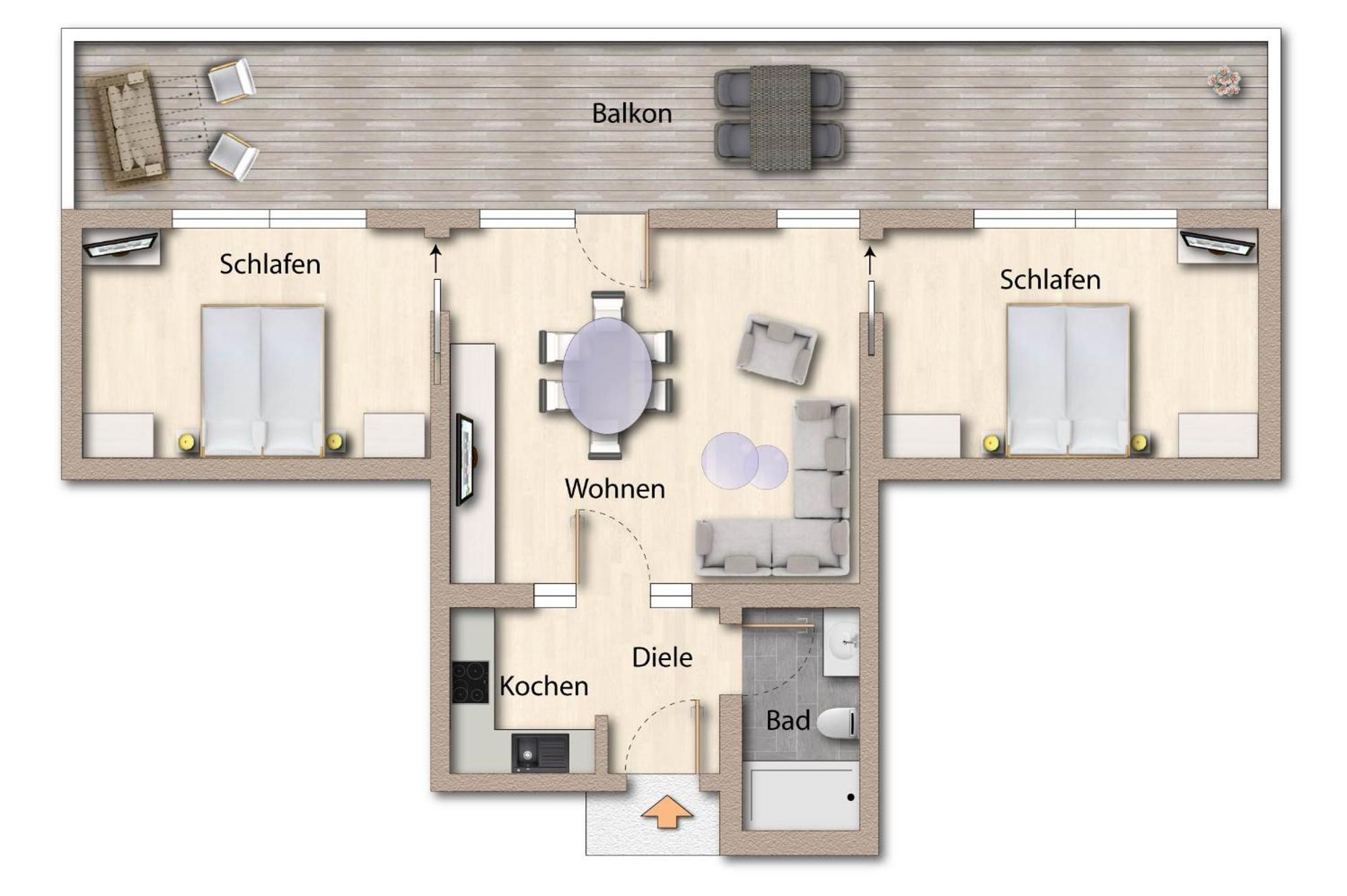 Foerdeferien Bockholmwik Apartment Munkbrarup Ngoại thất bức ảnh
